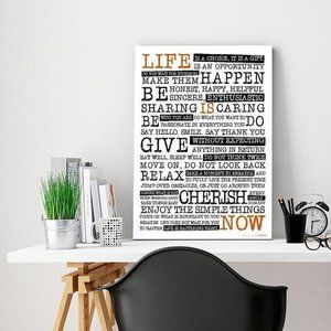 Life Is NOW Manifesto Poster Print
